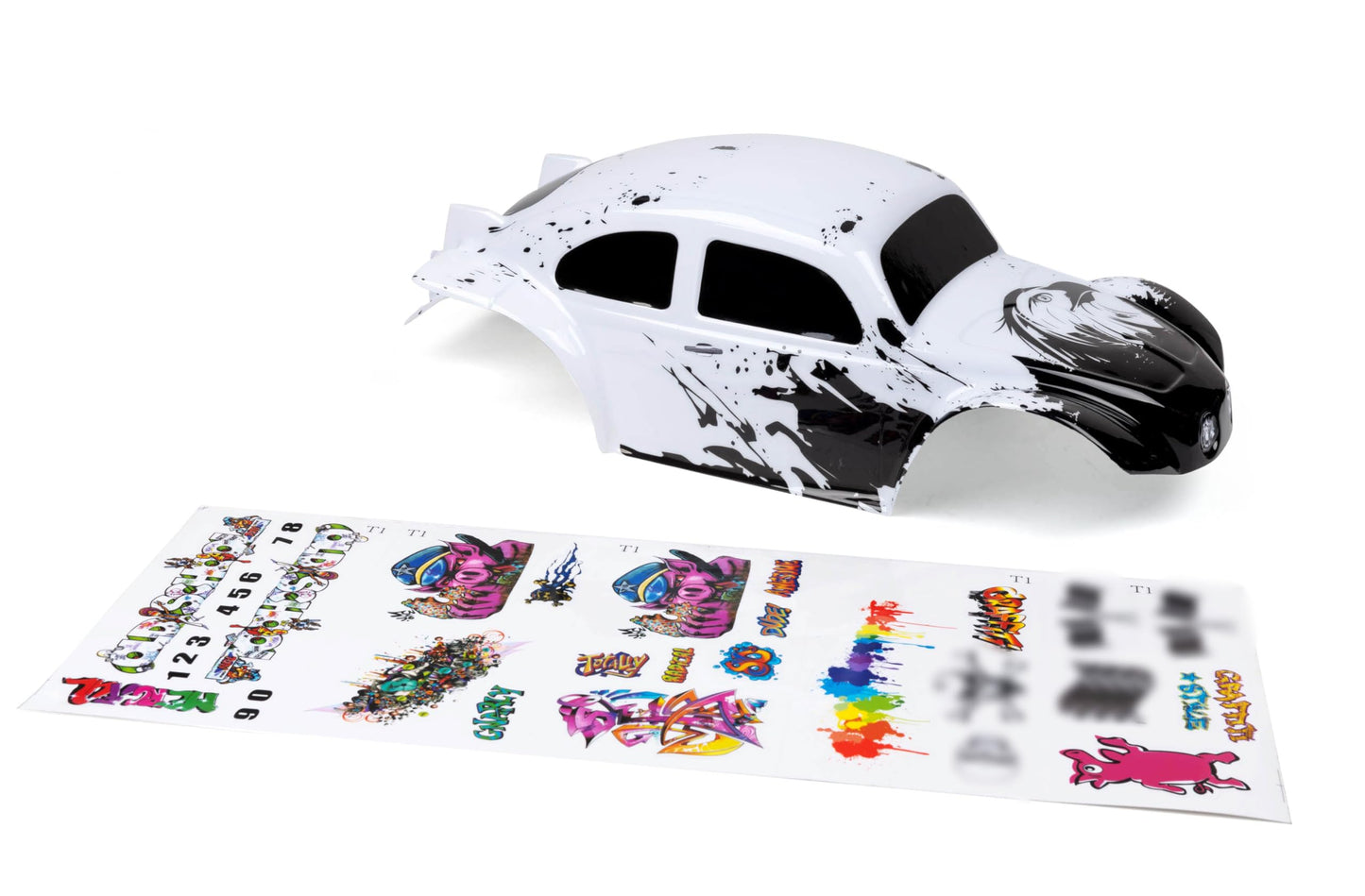 Summitlink Custom Body Compatible For 1/10 1/8 Scale Rc Car Or Truck (Truck Not Included) (Unpainted With Stickers)