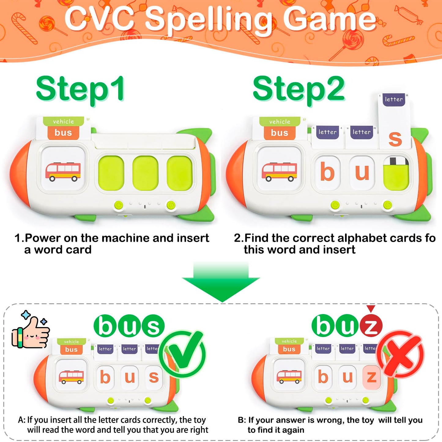 Talking Flash Cards For Toddlers, Cvc Word Games With 106 Sight Words, Math Flash Cards For Kids, Alphabet, Montessori Learning