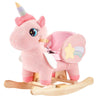 FUNLIO Unicorn Rocking Horse for Toddlers - Large Pink Fairy Stuffed Ride-on, Easy to Assemble, CPC & CE Certified