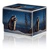 Card Game Storage Box TCG Deck Box MTG Card Box Organizer Trading Card Case Commander Deck Box TCG Card Storage Box Magnetic Closure Creative Pattern Up to 200 Cards A Cute Raccoon Stars