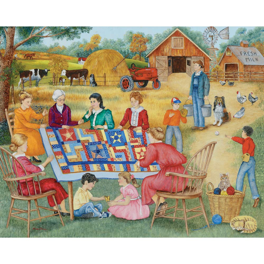 Bits And Pieces - 4-In-1 Multi-Pack - 500 Piece Jigsaw Puzzles For Adults - 500 Pc Large Piece Puzzle Set Bundle By Artist Kay Lamb Shannon - 16'X 20'