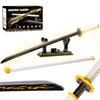 Demon Slayer decorative replica blades Building Set 39in Zenitsu decorative replica blade Building Block with Scabbard and Stand Katana Demon Slayer Gift for Boy 956 Pcs