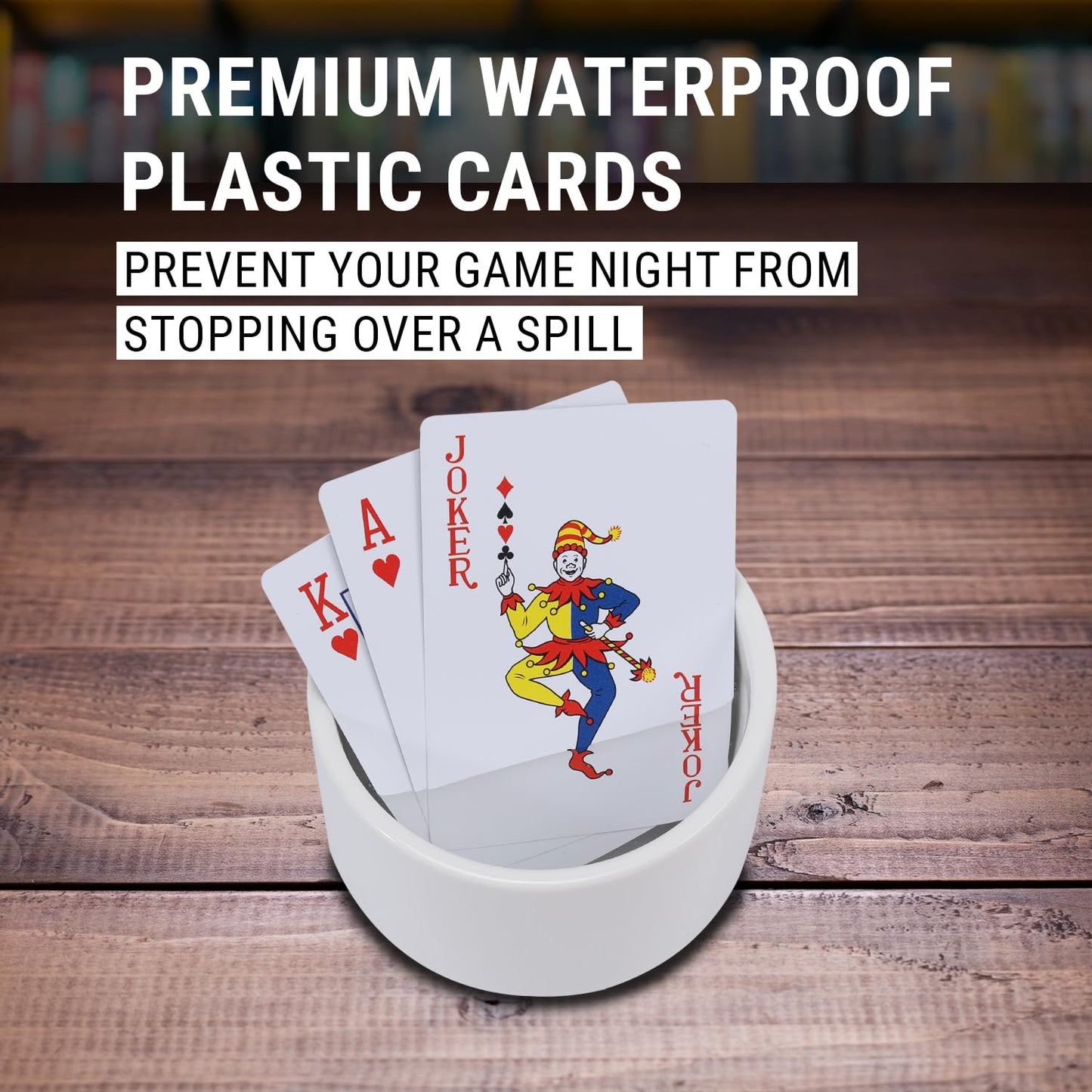 Guytrendz North American Predators Playing Cards With Organizer Box Waterproof Stylish Playing Cards, Cool Deck Of Cards, Poker