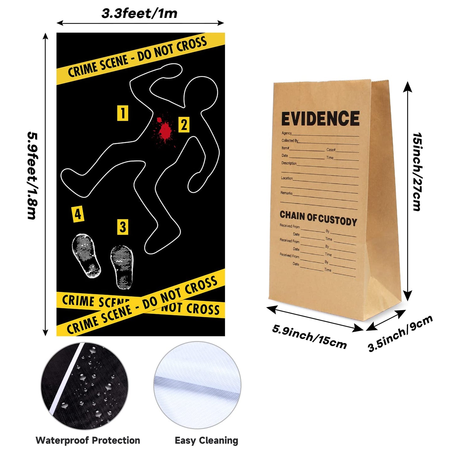 Keymall Kids Spy Kit Detective Costume Accessories 7Pcs For Investigation Role Play Dress Up Costume Educational Science Gift (Set B)