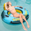 Sunrio 2025 New & Upgrade 2-Pack River Tubes for Floating Heavy Duty Inflatable Floating Lounger enhanced Water Rafts Pool Float Above Lake and River for mature-themeds (Green-Yellow)