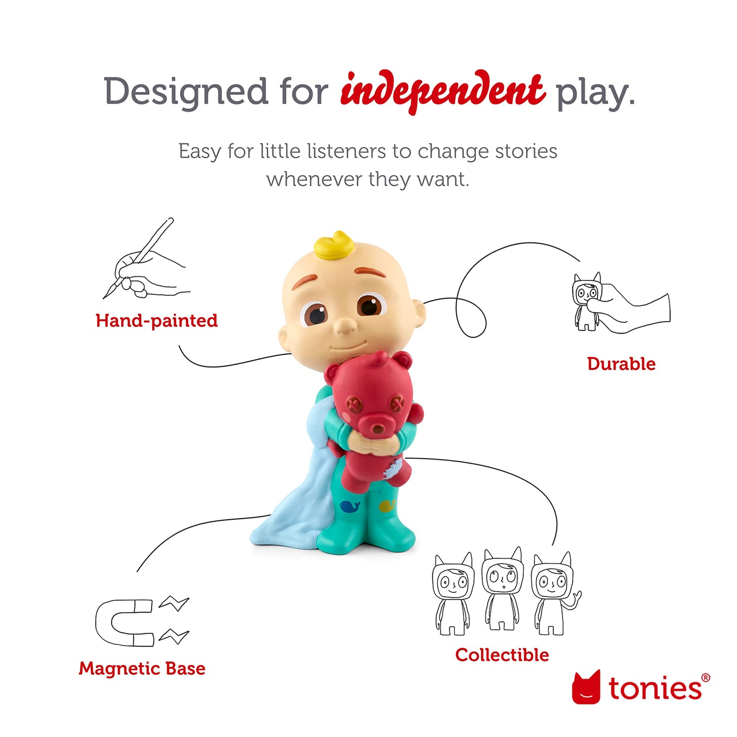 Tonies Cocomelon: Getting Ready With Jj Audio Toy Figurine From Moonbug