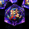 HAOMEJA Skull D&D Monster Resin Dice Set DND Skeleton 7 PCS Sharp Edges Dice with Gift Bag Apply to Dungeons and Dragons Role Pl