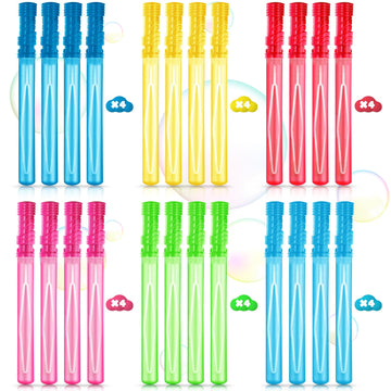 Shylizard 24Pcs Bubble Wands For Party Favor, 15Inches Bulk Bubble Wand For Kids, Bubble Maker For Birthday,Wedding, Party Favor