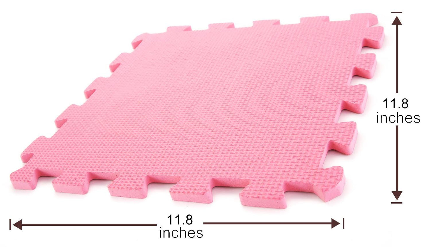 10-Piece Interlocking Floor Mats, Exercise Mat, Safety Play Floor Mat For Kids Tiles Cushions Soft Interlocking Exercise Mats Garage Flooring Protector (10 Square Ft)