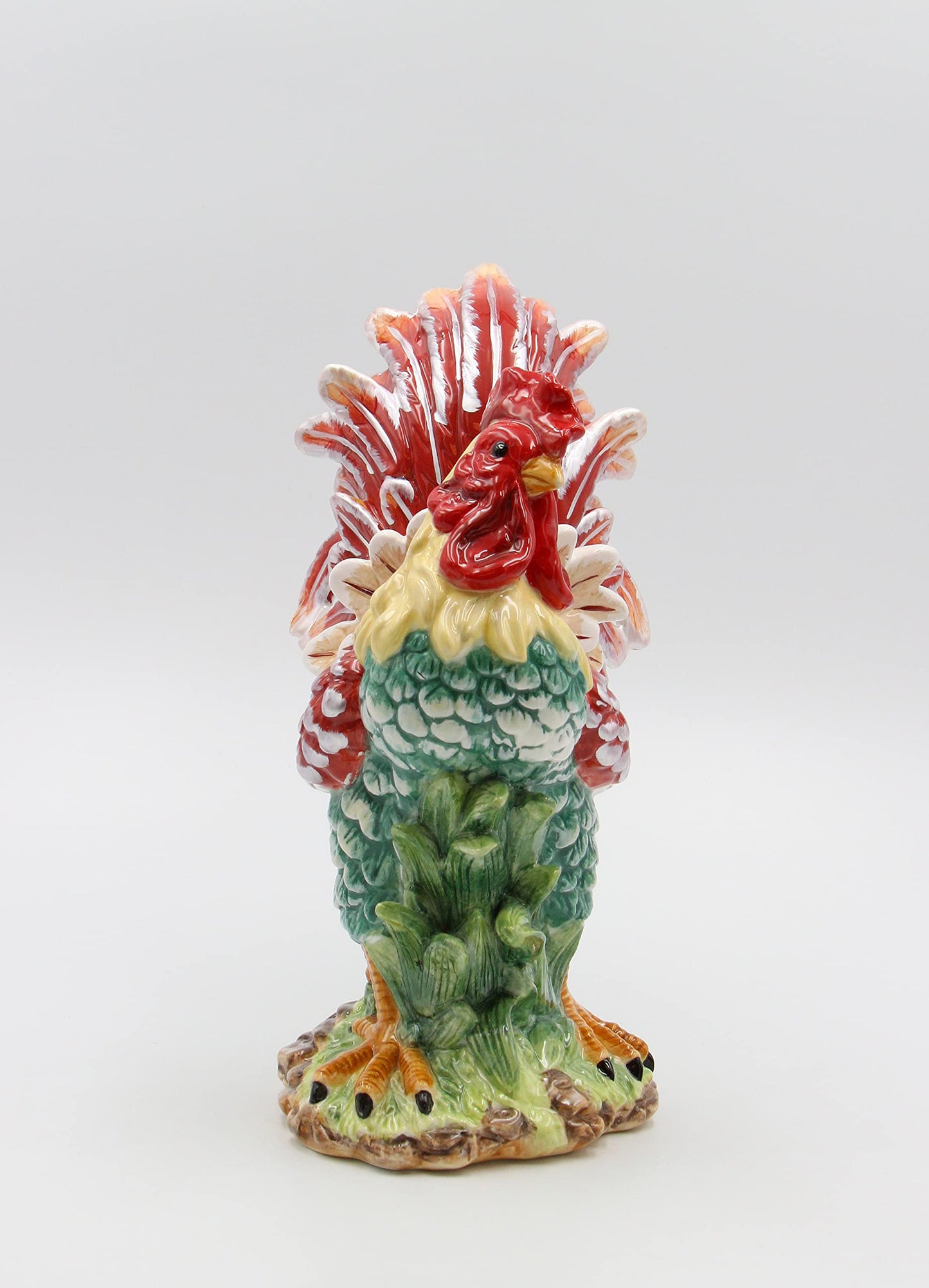 Appletree Design A Day In The Country Rooster Figurine, 11-Inch Tall