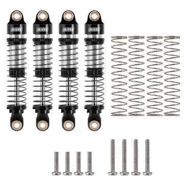 INJORA 53mm Shocks- Absorber Oil Threaded Damper for TRX4M TRX4MT 1/18 RC Crawler Upgrade (Black)