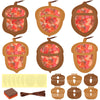 Chiisong 24 Sets Fall Acorn Crafts Kit DIY Tissue Paper Sign Crafts for Back to School Fall Harvest Thanksgiving Religious Chris