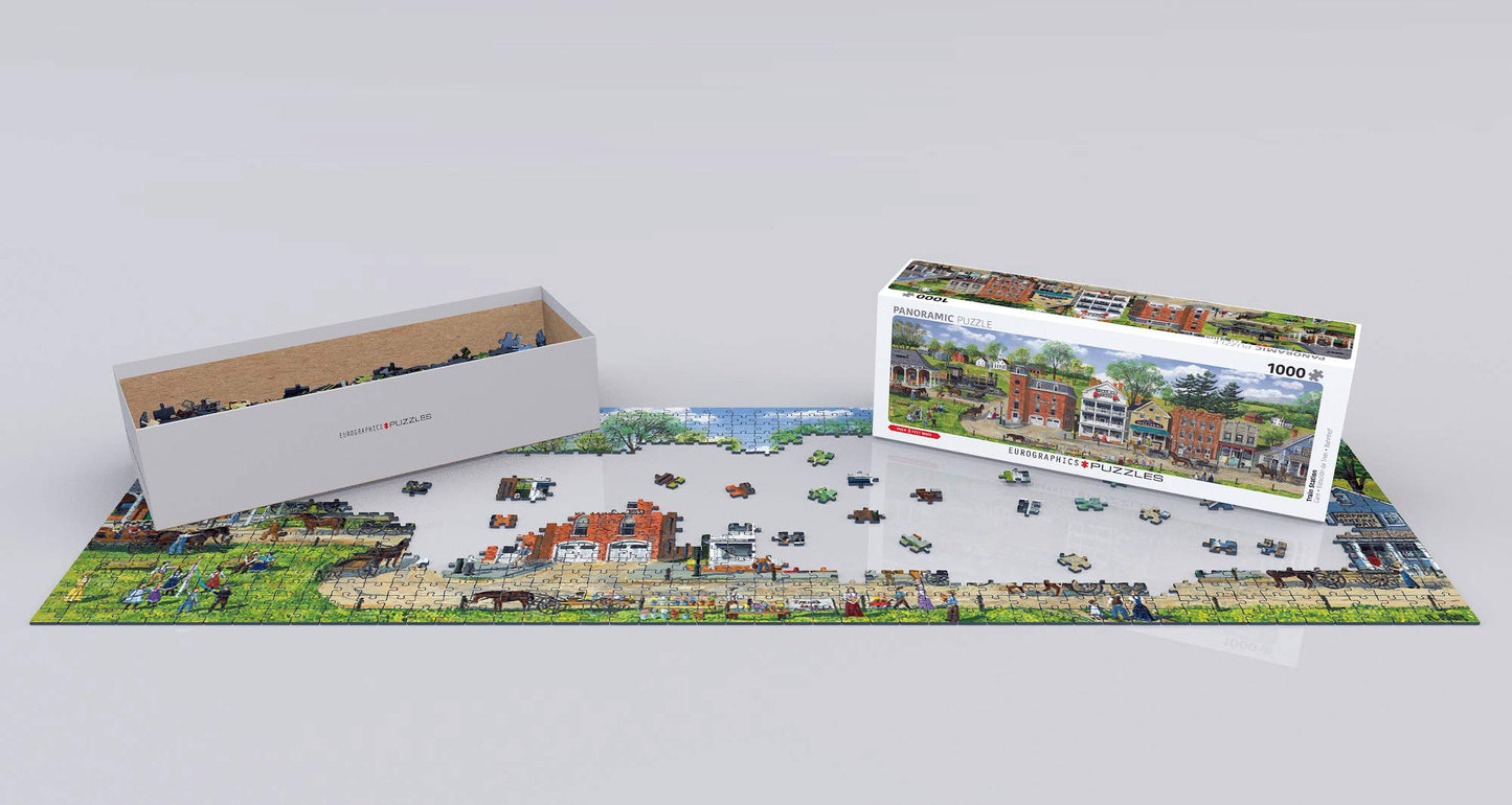 Eurographics (Eurhr Train Station By Bob Fair 1000Piece Puzzle (Panorama) 1000Piece Jigsaw Puzzle