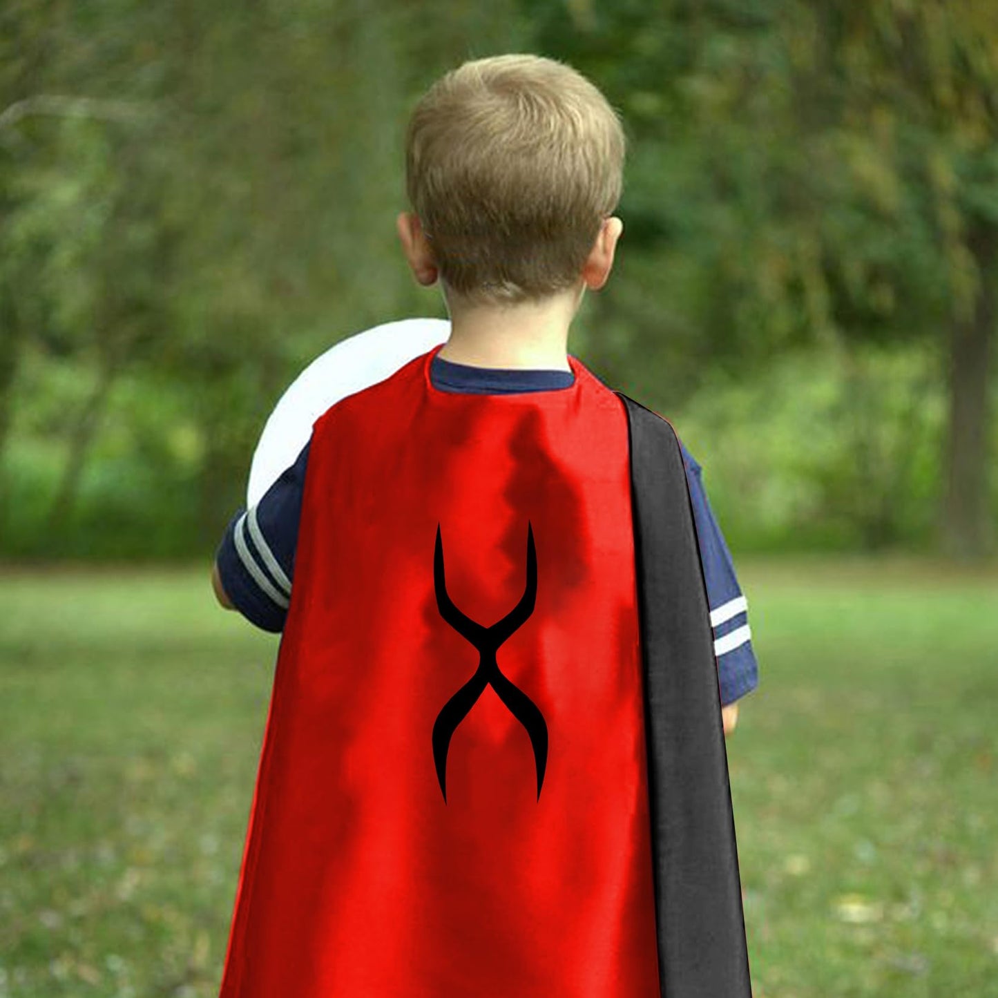 Mizzuco Dress Up Capes For Kids Superhero Cloak With Mask And Waistband Halloween Costumes And Party Dress Up(Red)