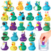 24 Pack Color Changing No Hole Rubber Ducks, Color Change Baby Bath Toys Without Holes For Toddlers Kids Ages 1-3 4-8, Valentine