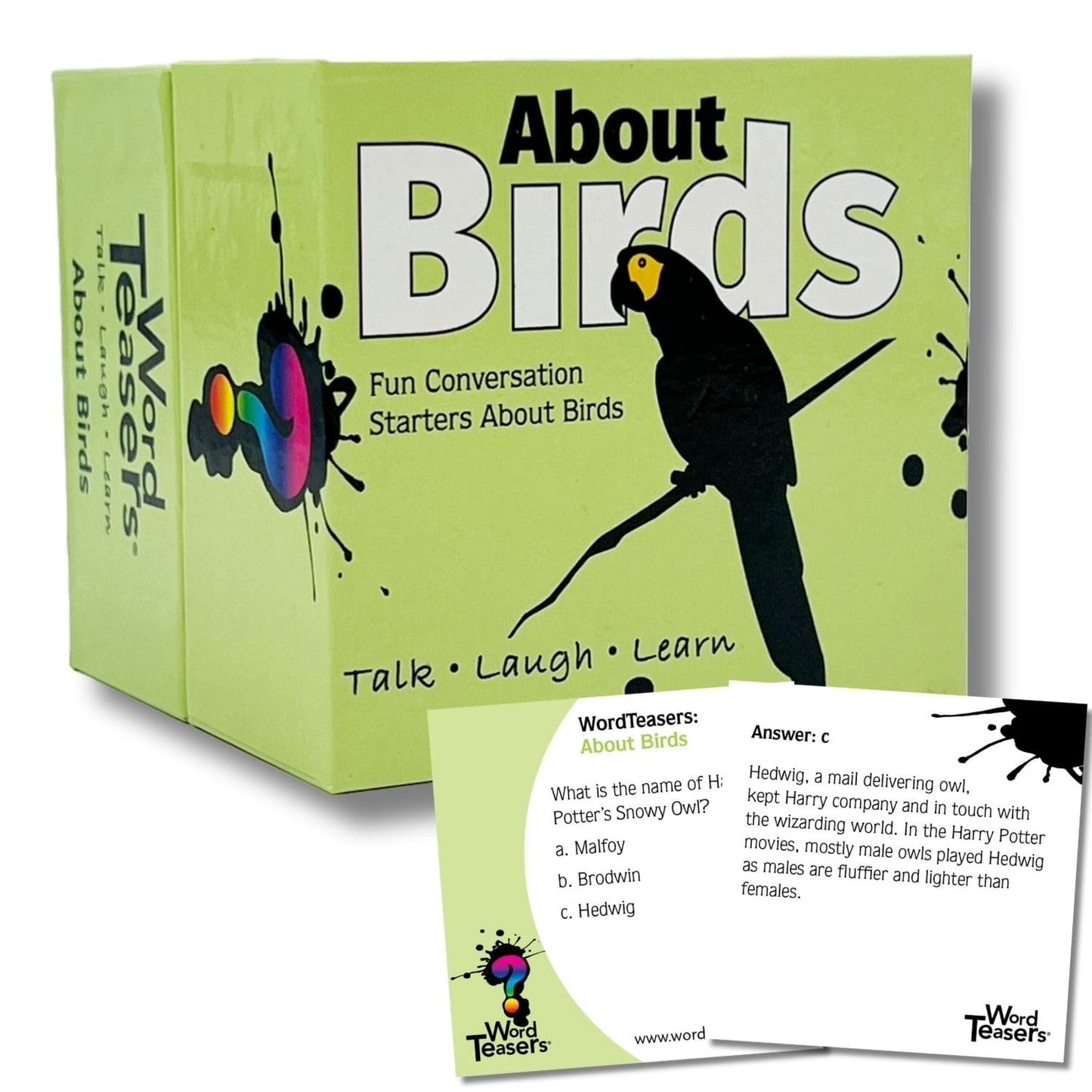 ? Word Teasers About Birds Conversation Starters - Conversation Cards For Bird Lovers - Gifts For Bird Watchers - Bird Game Trivia Cards - Fun Family Games - 150 Questions