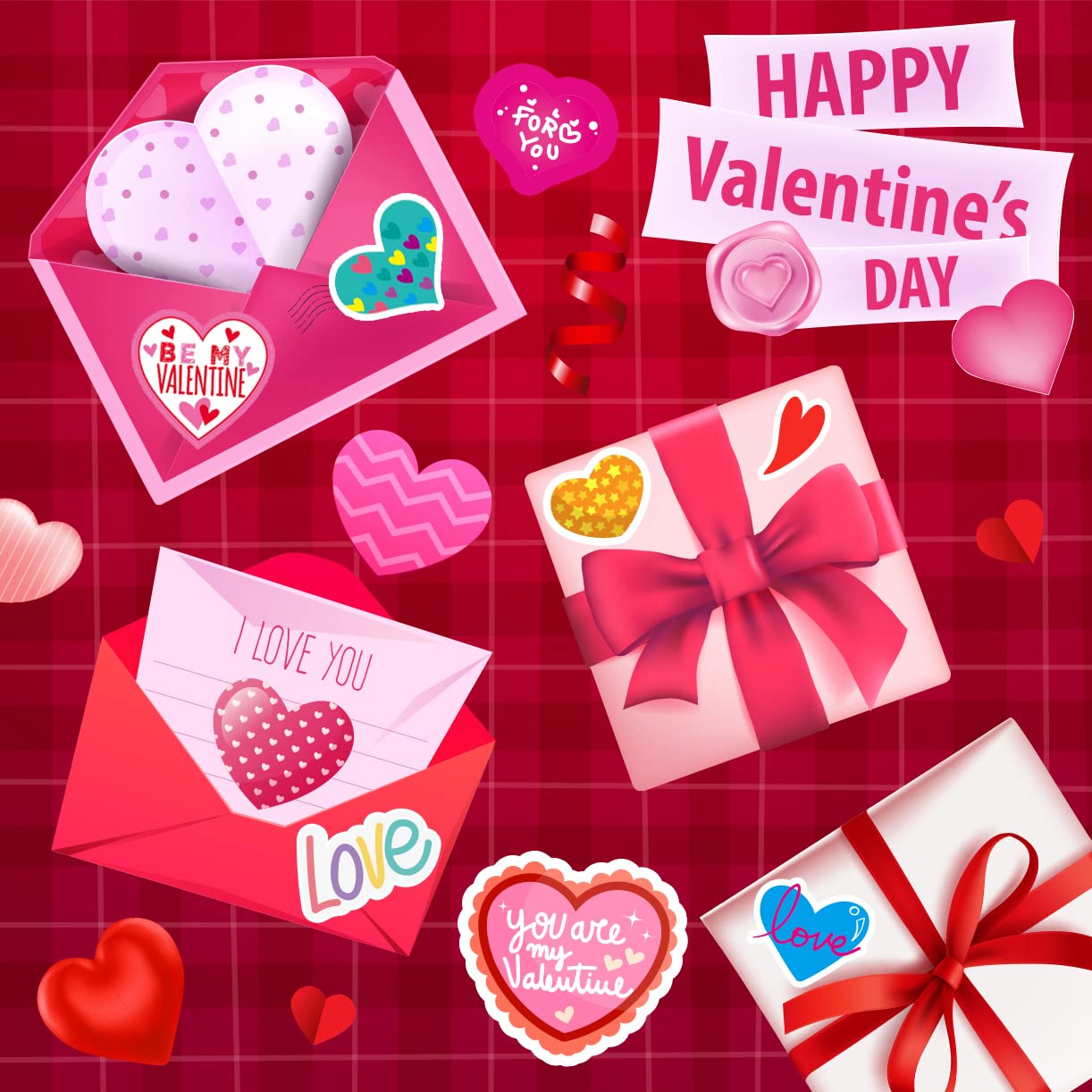 Karslora 30 Sheets Valentine Stickers, 490Pcs Heart Stickers, Valentine Stickers For Kids, Valentines Crafts Party Favors For Ki