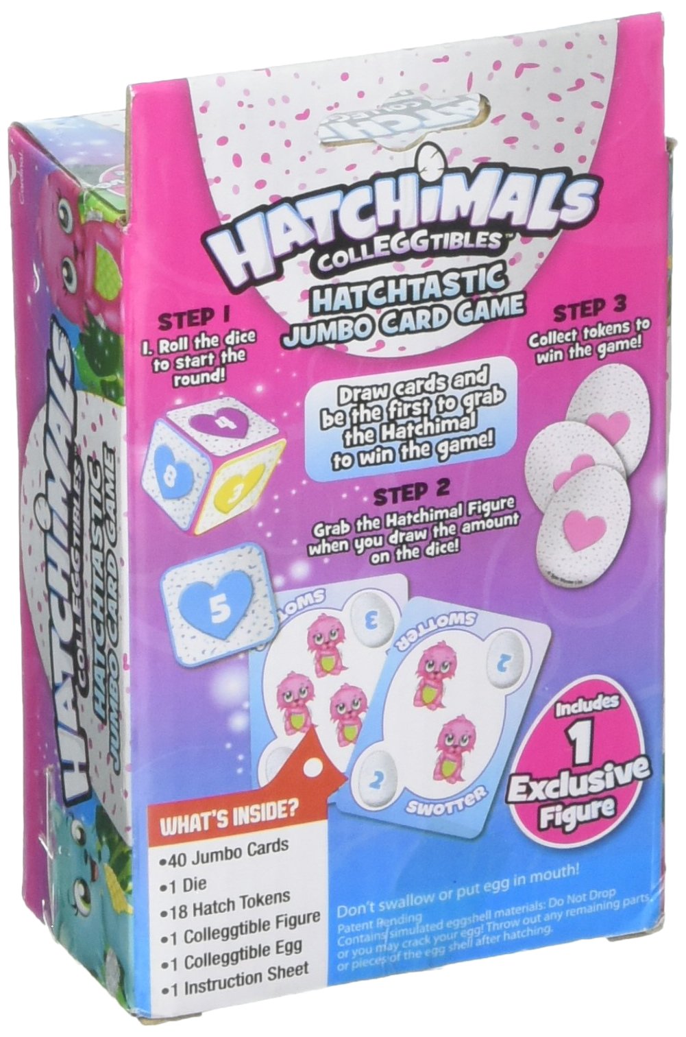 Hatchimals Colleggtibles Jumbo Card Game W/ 1 Exclusive Figure Egg