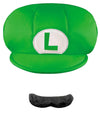 Disguise Nintendo Super Mario Brothers Luigi Child Hat And Mustache, One Size Child