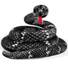 MGZTTHW Snake Plush Toy - 110in Lifelike Stuffed Animal, Black Polyester, Perfect for Kids' Birthdays and Pranks