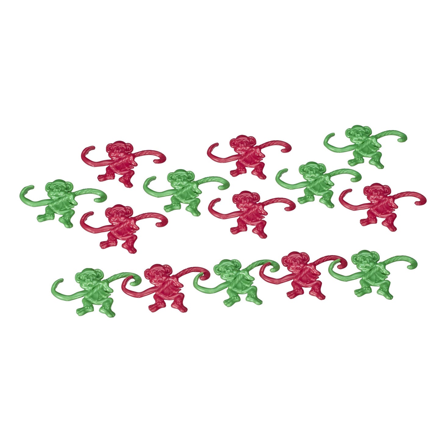 Hasbro Gaming Barrel of Monkeys Candy Cane Holiday Edition Game for Kids 3+, Brown Plastic, Model E5529