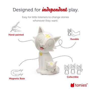 Tonies White Noise Nap Time Audio Play Figurine Toy - Plastic, White, Model 10000748