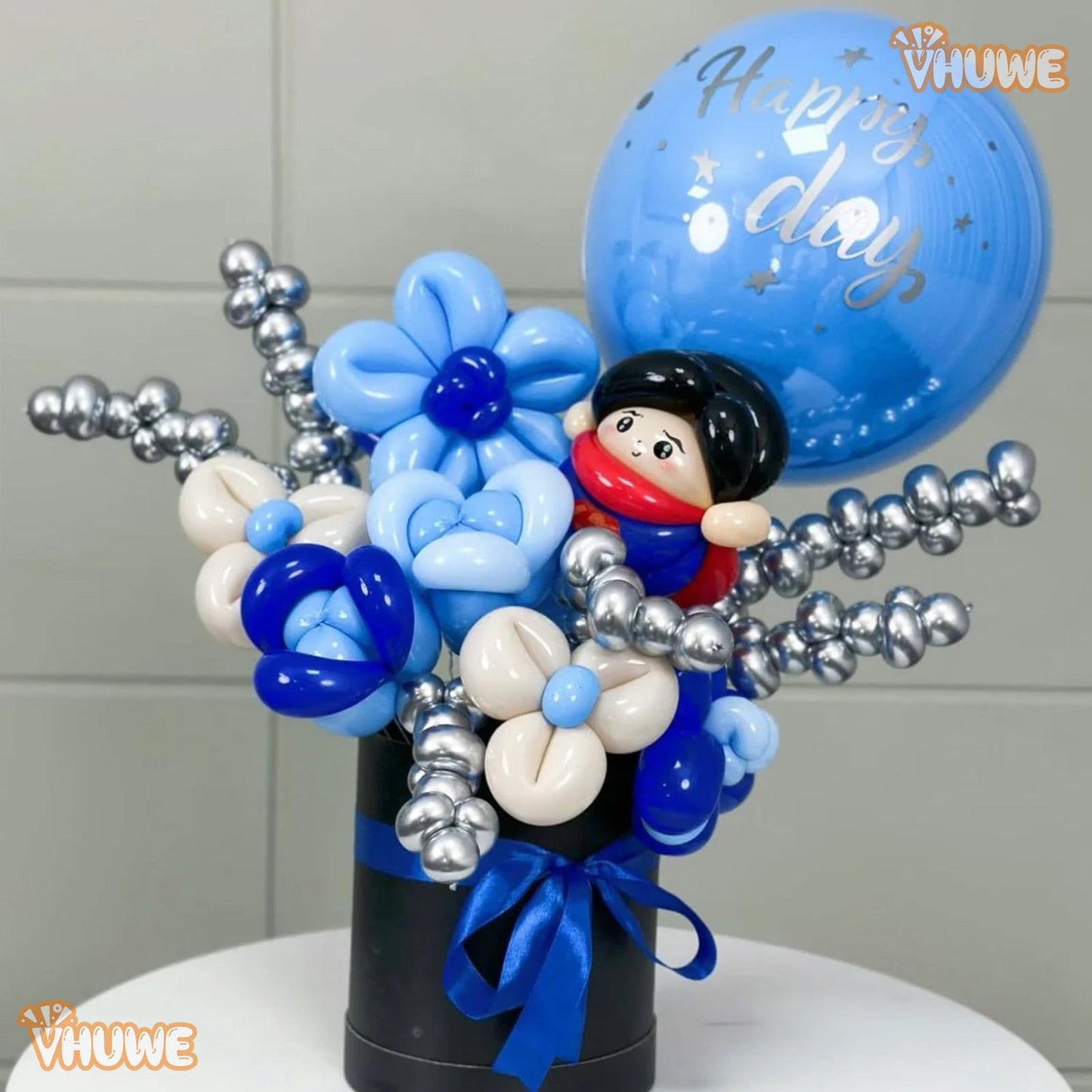 260 Balloons Metallic Silver, Thickened 100 Pack Long Balloons Twisting Skinny Magic Balloons For Balloon Arch Animals Clown Kid