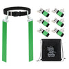 Gameday 6 Player Pop Flag Football Set-Complete W/Flags, Belts And Carry Backpack (Green)