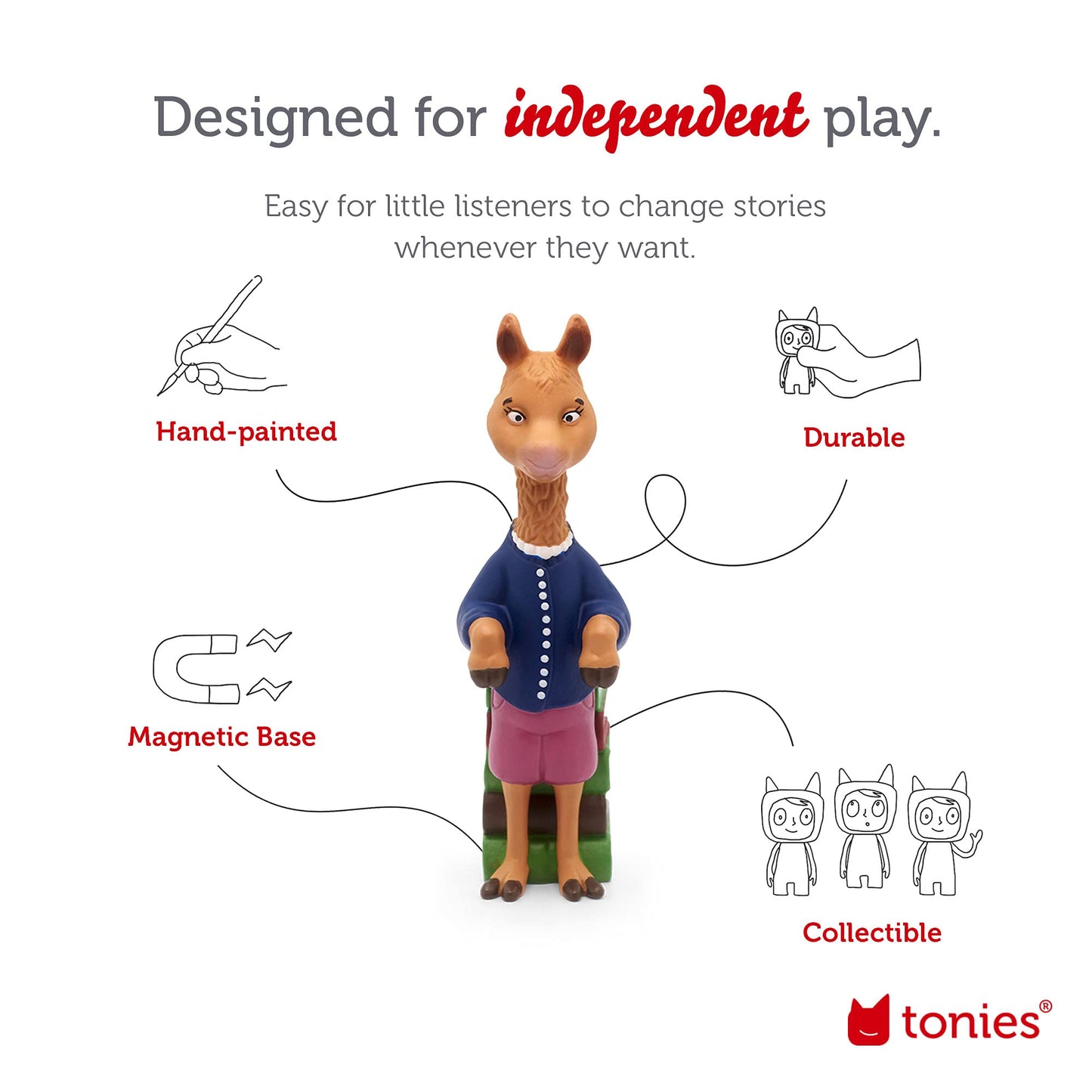 Tonies Mama Llama Audio Toy Figurine Featuring Llama Llama Home With Mama & More