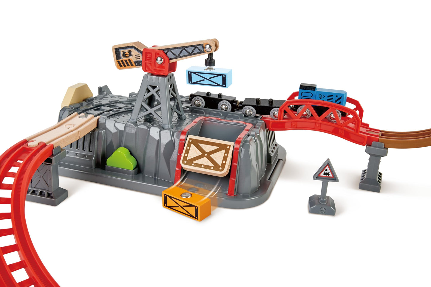Hape Railway Bucket-Builder-Set L: 19.7, W: 31.5, H: 5.5 Inch