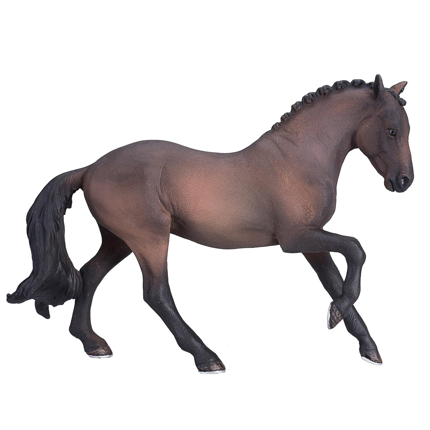 MOJO Hanoverian Bay Horse Toy Figure - Brown Resin Model 381018, Unique Size