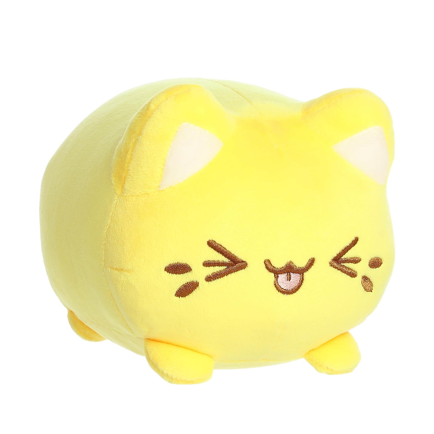 Aurora? Enchanting Tasty Peach? Meowchi Stuffed Animal - Bright & Colorful Design For Room Decor For Adults, Kids, And Birthdays