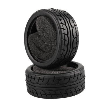 Shaluoman Soft Rubber Tires Tyre for RC 1:10 On Road Car Pack of 4