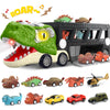 Dinosaur Toys for Kids Age 3-5 5-7, 17 Inch Big Dinosaur Truck with Sounds & Lights & Spray for Boy, Dinosaur Truck Carrier with