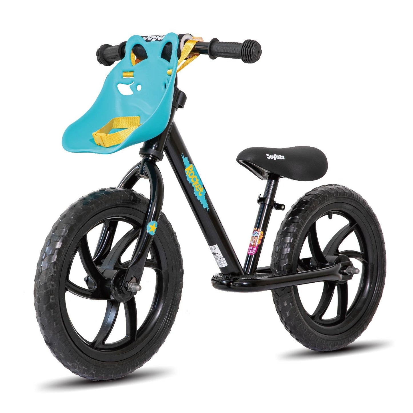 Joystar 14 Inch Balance Bike For Boys Girls 18Months-5 Years Old Push Bicycle Toddler Balance Bike 14' Gift Bike For Boys Girls Black