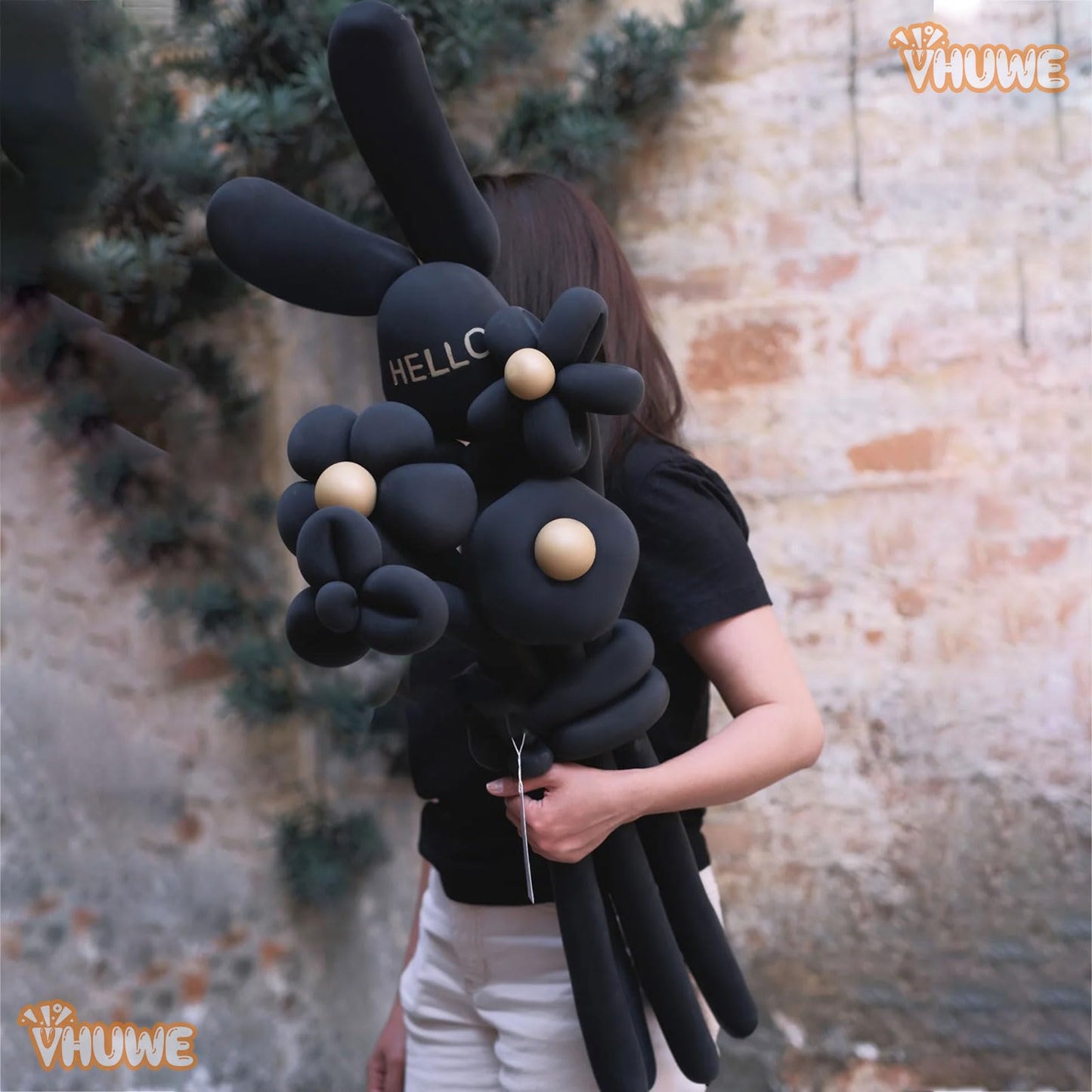 260 Balloons Black, Thickened 100 Pack Long Balloons Twisting Skinny Magic Balloons For Balloon Arch Animals Clown Kids Birthday