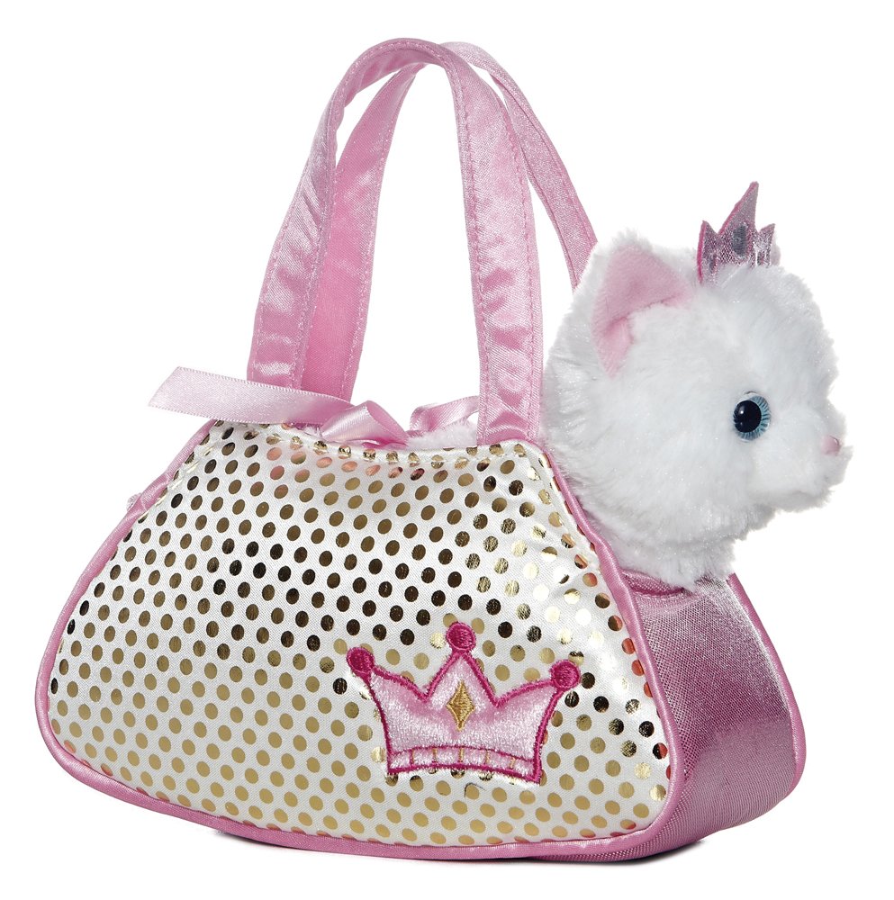 Aurora® Fashionable Fancy Pals™ Princess Kitty™ Stuffed Animal - On-The-Go Companions - Stylish Accessories - Multicolor 7 Inches