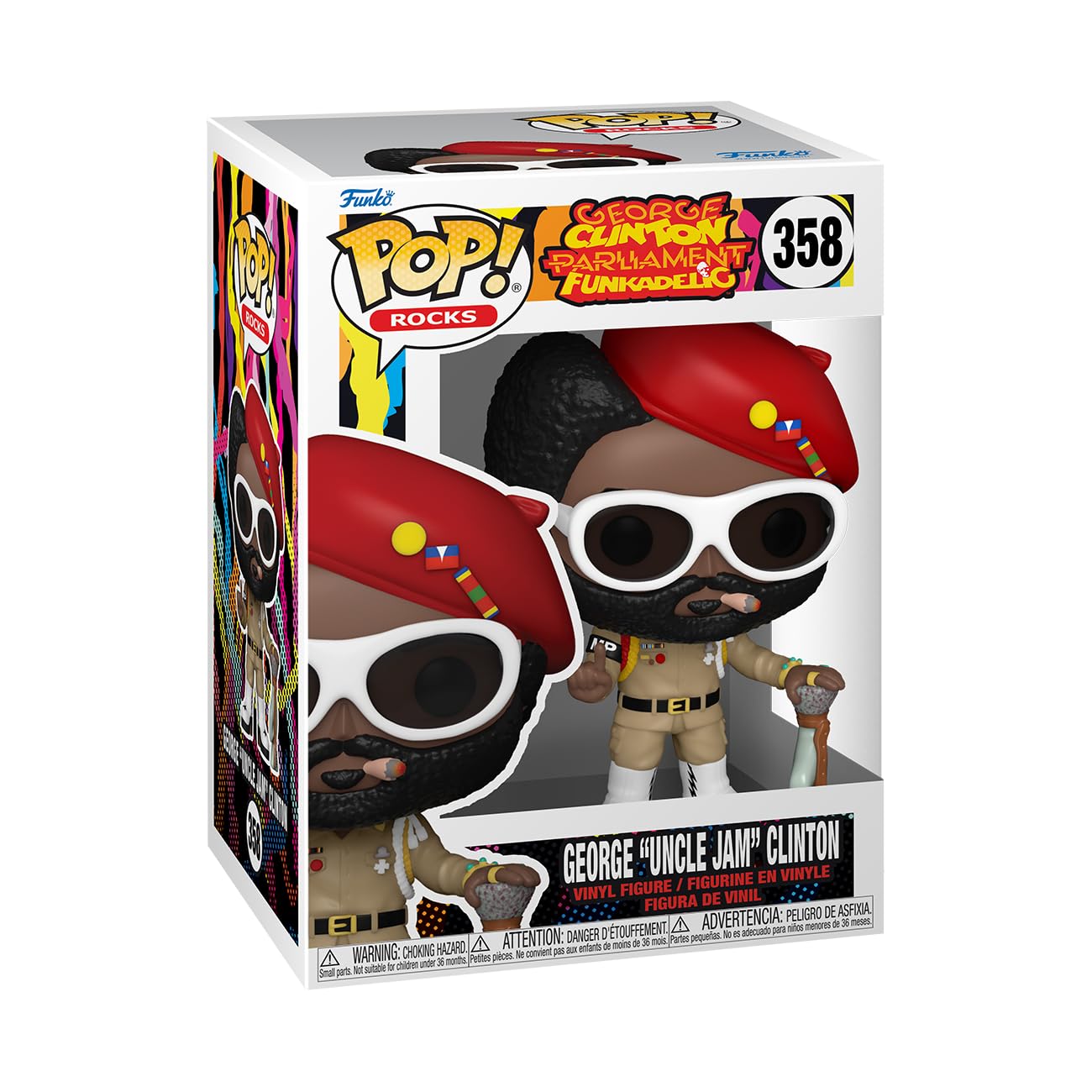Funko Pop! Rocks: George Clinton - Parliament Funkadelic - Collectable Vinyl Figure - Gift Idea - Official Merchandise - For Kid