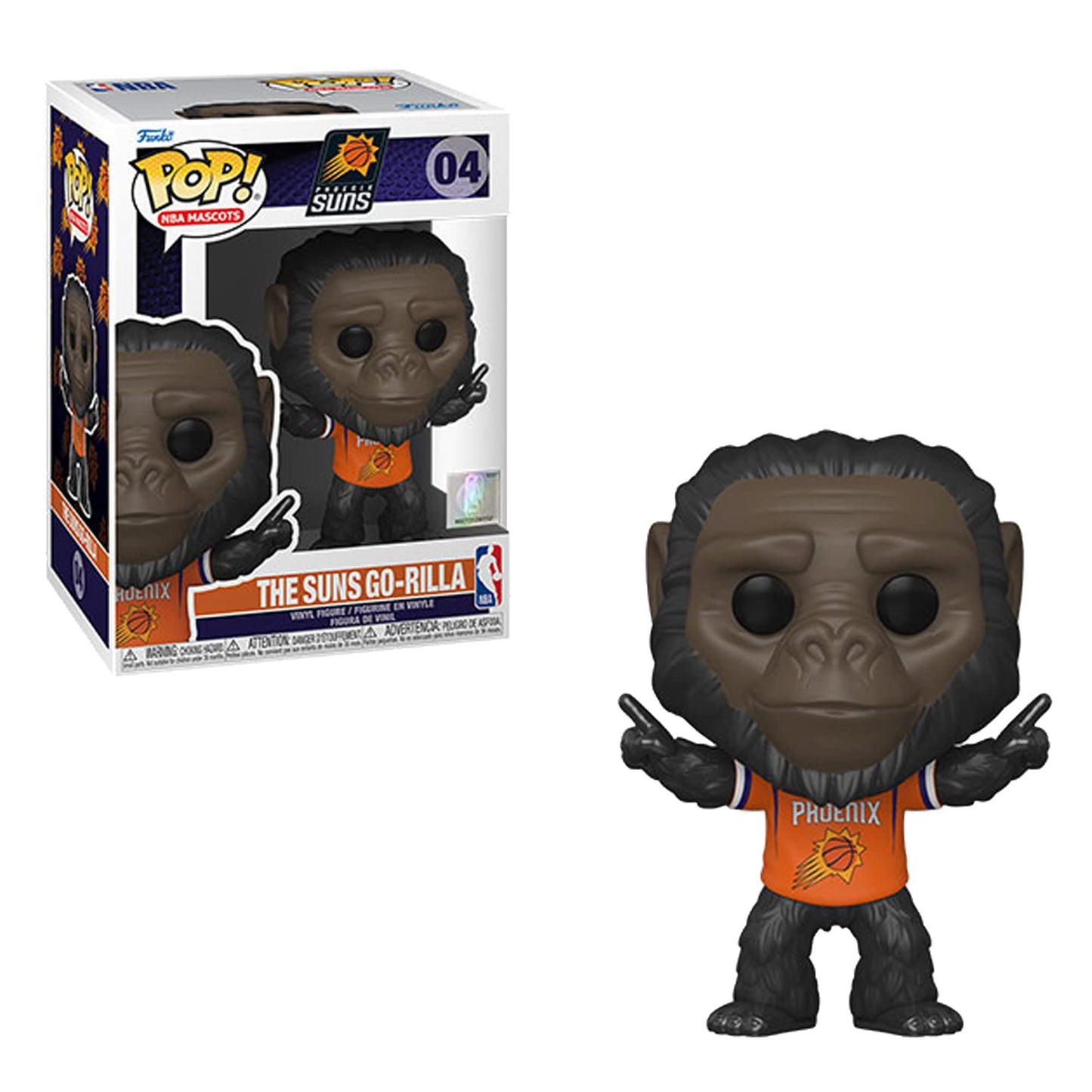Funko Pop Nba Mascots: Phoenix - Go-Rilla The Gorilla, Multicolor, One Size