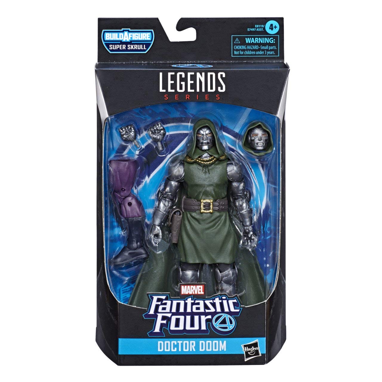 Marvel Legends Series Fantastic Four 6' Collectible Action Figure Doctor Doom Toy, Premium Design, 4 Accessories, 1 Build-A-Figure Part
