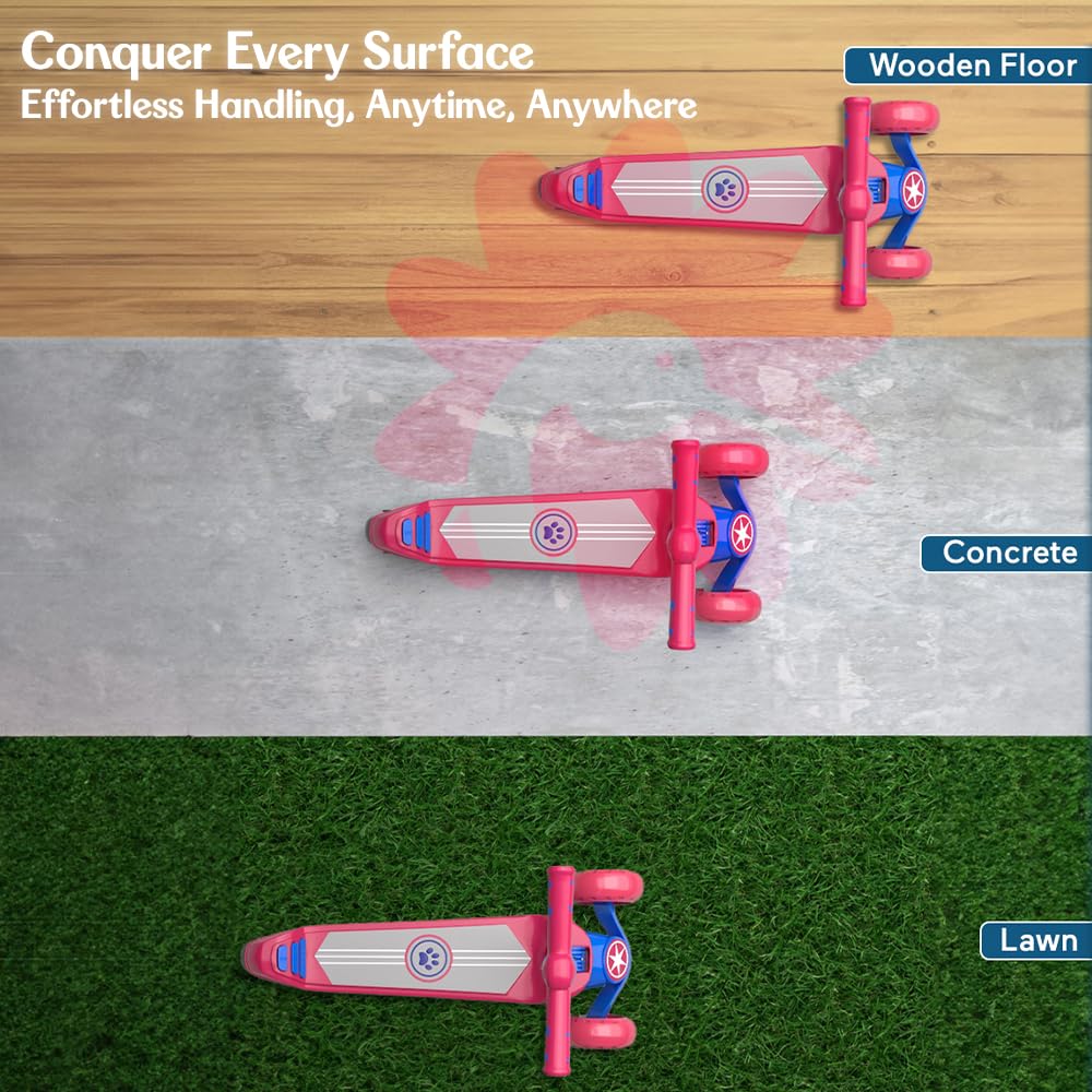 Staranddaisy Glider Scooter For Kids 6-12 Years / 3 Wheel Skating Scooter Boys & Girls With Pu Light Up Led Wheels, 5 Level Adju