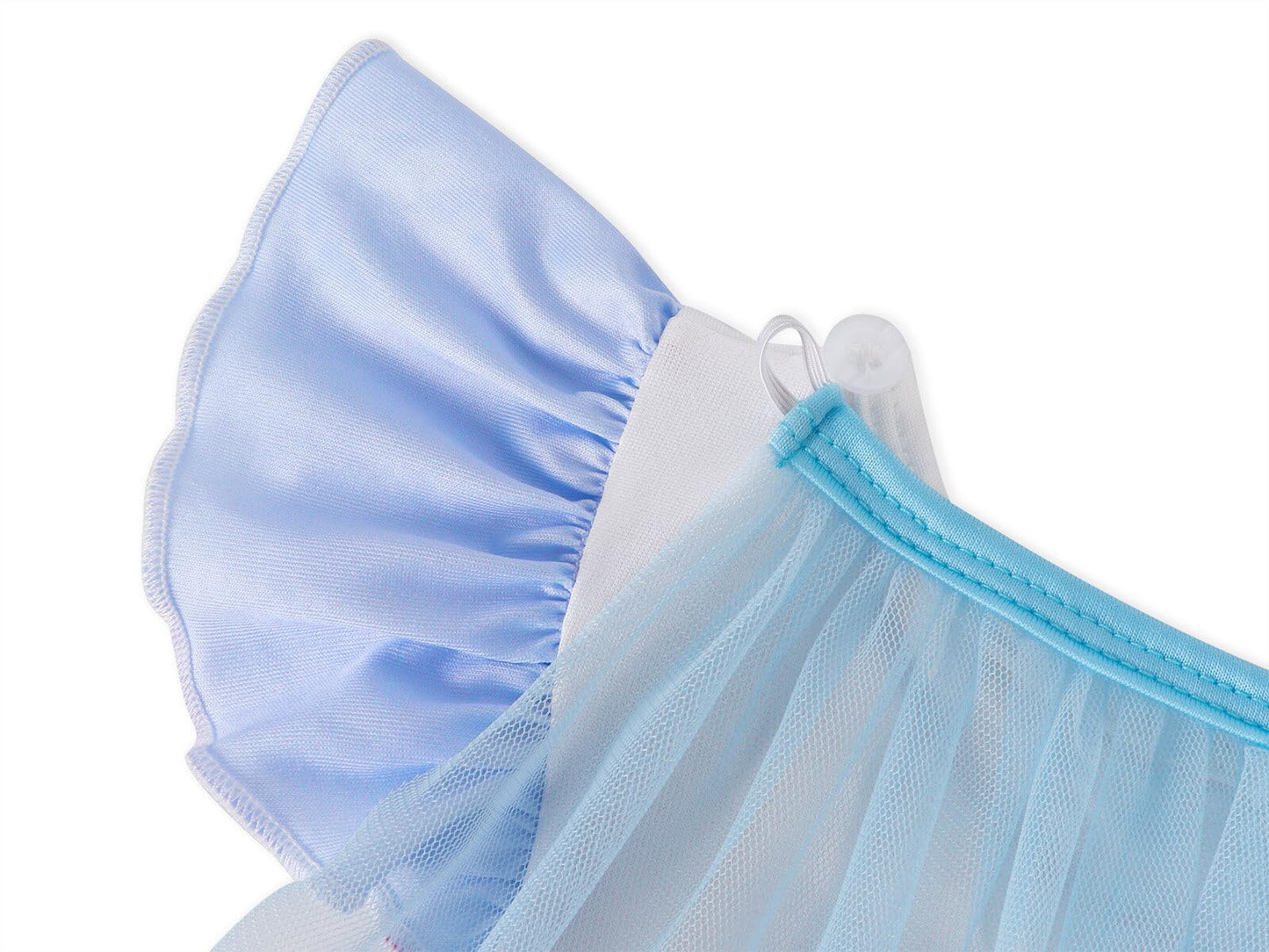 Wonderbabe Girls Princess Costumes Snow Queen Princess Dresses Fancy Dress Up Clothes For Christmas Snow Party Cosplay With White Long Cape Size 2-3T