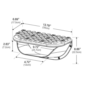 Uniplay Building Blocks Daycare Play Shelf With Storage 11 Piece Set, Sensory Toys Storage Bin And Play Shelf For Teething Baby Starter Learning Building Blocks, Ages 3 Months And Up, Pink