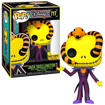 Pop! The Nightmare Before Christmas Jack Skellington With Snake Blacklight Special Edition