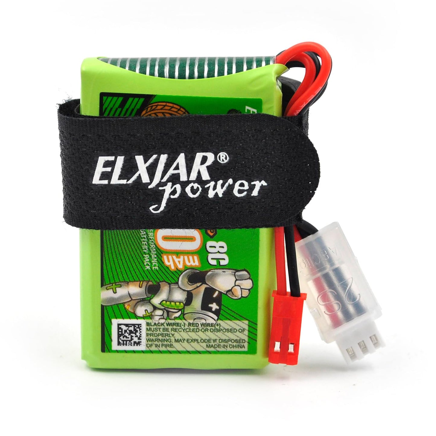 (2-Pack) 7.4V 1500mAh Li-Po Replacement Battery for Flysky FS-GT5 2.4G 6CH Transmitter RC Remote Controller, with 2S, JST Connec