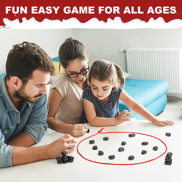 Magnetic Chess Game - 32 Stones With 3 Strings, Portable Educational Brain-Teasing Game, For Kids And Adults, Family Fun Party G