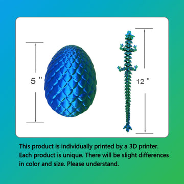 Dragon Egg ,Dragon Egg Fidget Surprise Toy With 3D Printed Dragon, Dragon Eggs With Dragon Inside Fidget Toy, 12'' Dragon And Dr