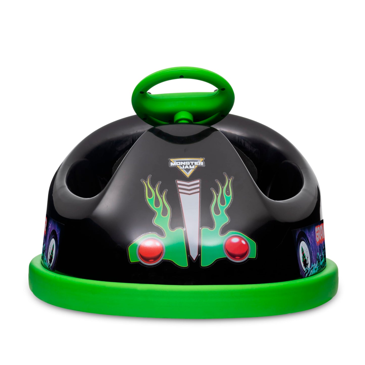 Monster Jam Bumper Car for Kids, 2 Speed Electric Bumper Car Vehicle, Toddler Bumper Car with Remote Control and 360 Degree Turn