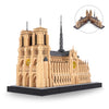 Geniteen Architecture Notre-Dame de Paris Model Building Block Set, Openable Architecture Model Micro Building Kit Collection Bu