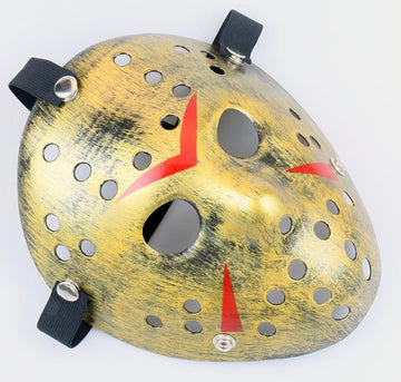 Gmasking Horror Halloween Costume Hockey Mask Party Cosplay Props (Thicken-yellow)